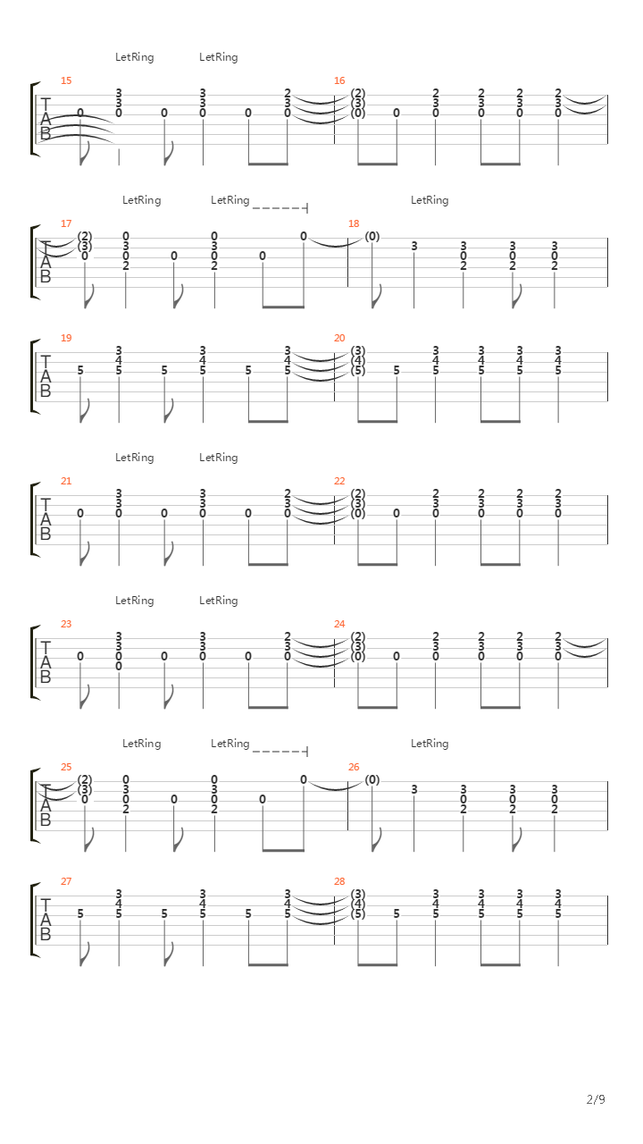 A320吉他谱