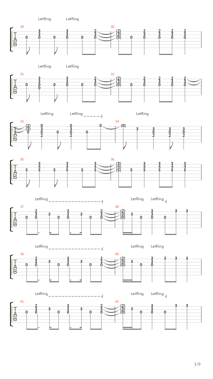 A320吉他谱