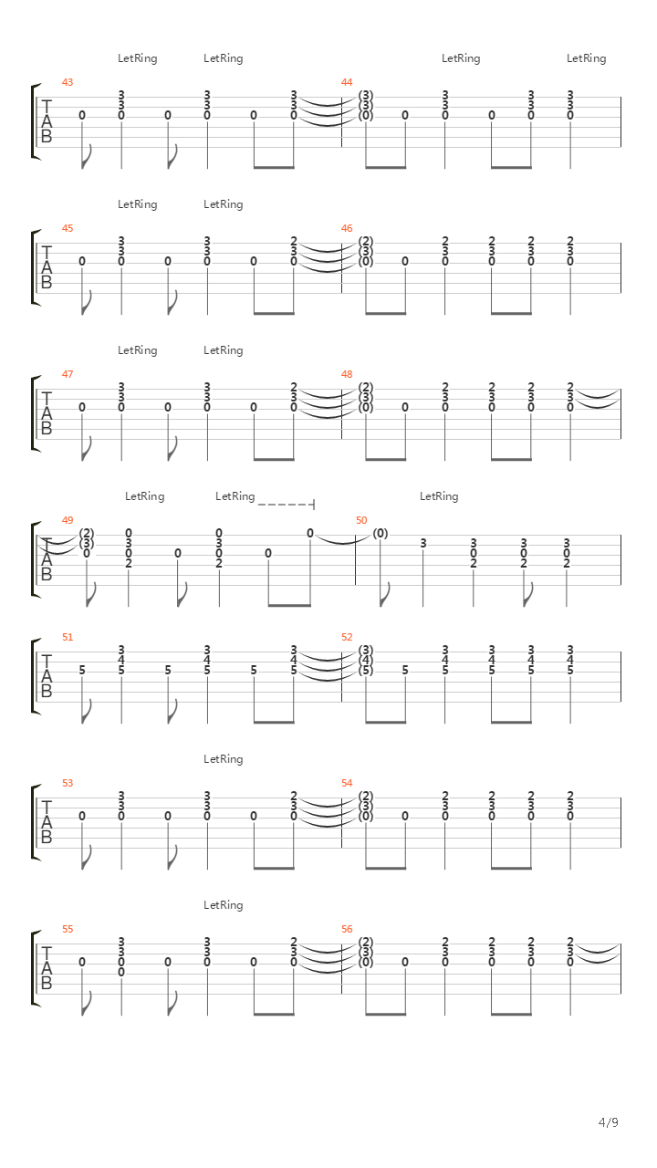 A320吉他谱