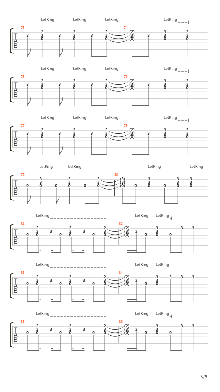 A320吉他谱
