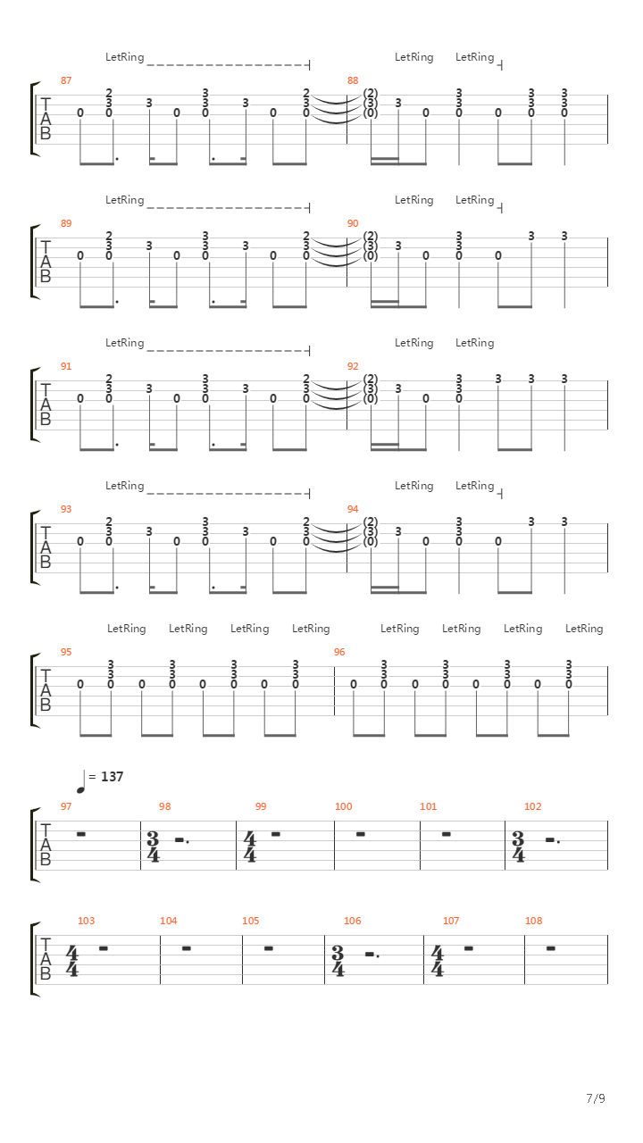 A320吉他谱
