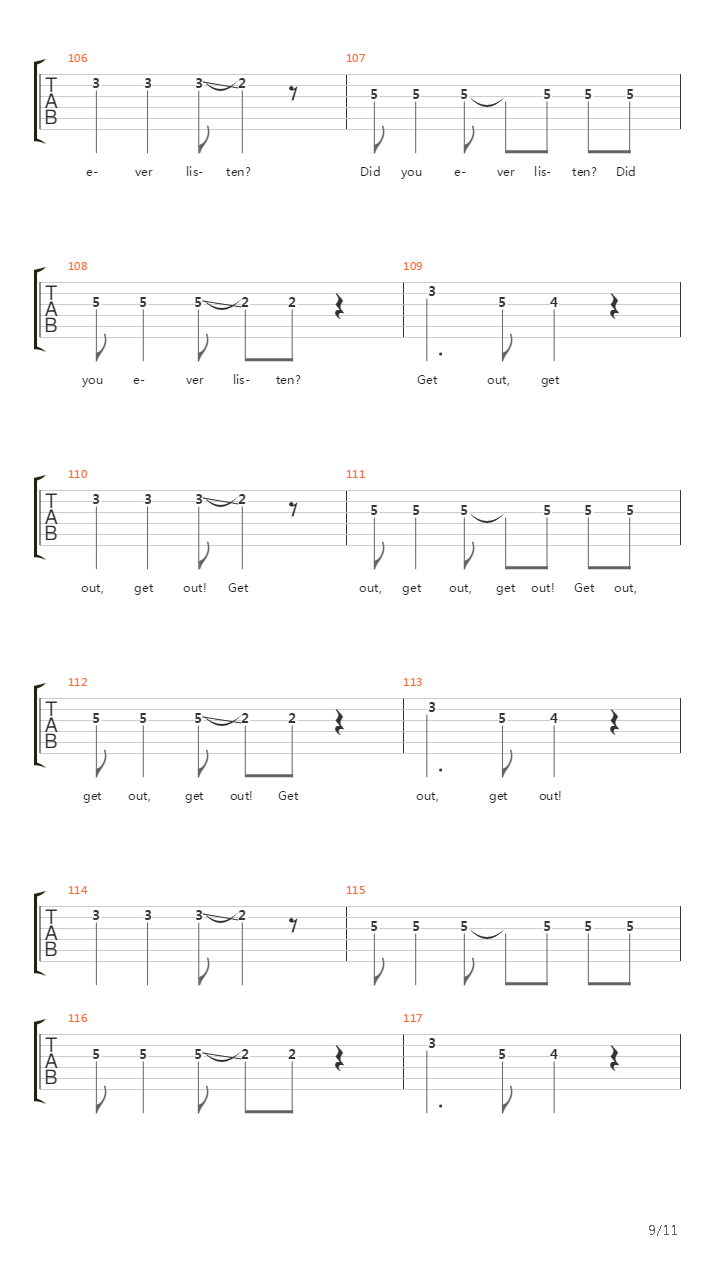 Alone And Easy Target吉他谱