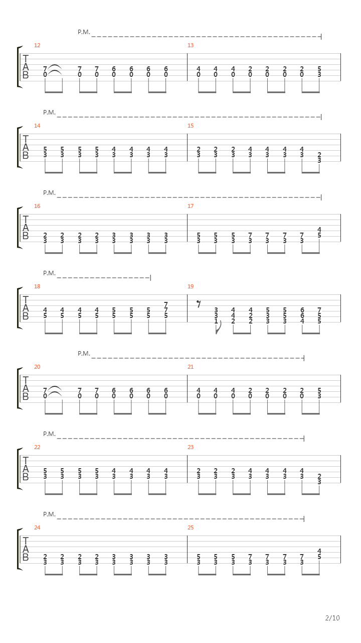 Back And Forth吉他谱