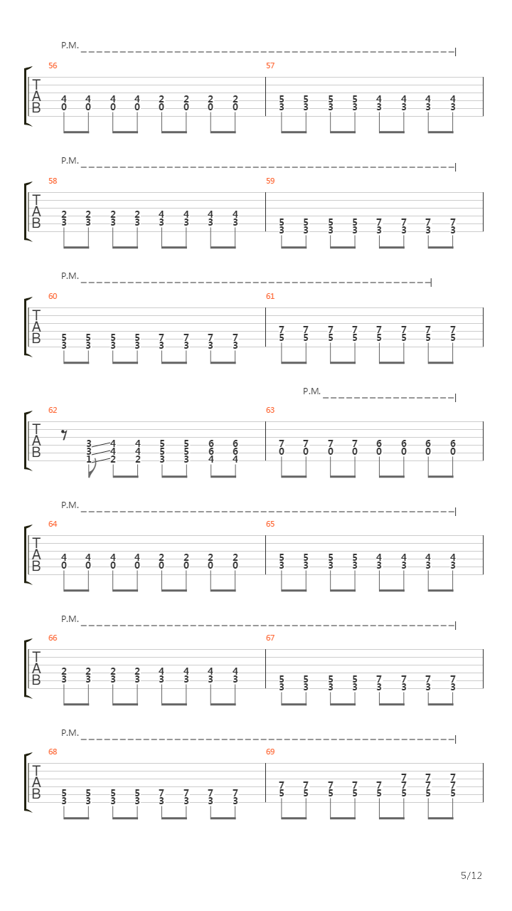 Back And Forth吉他谱