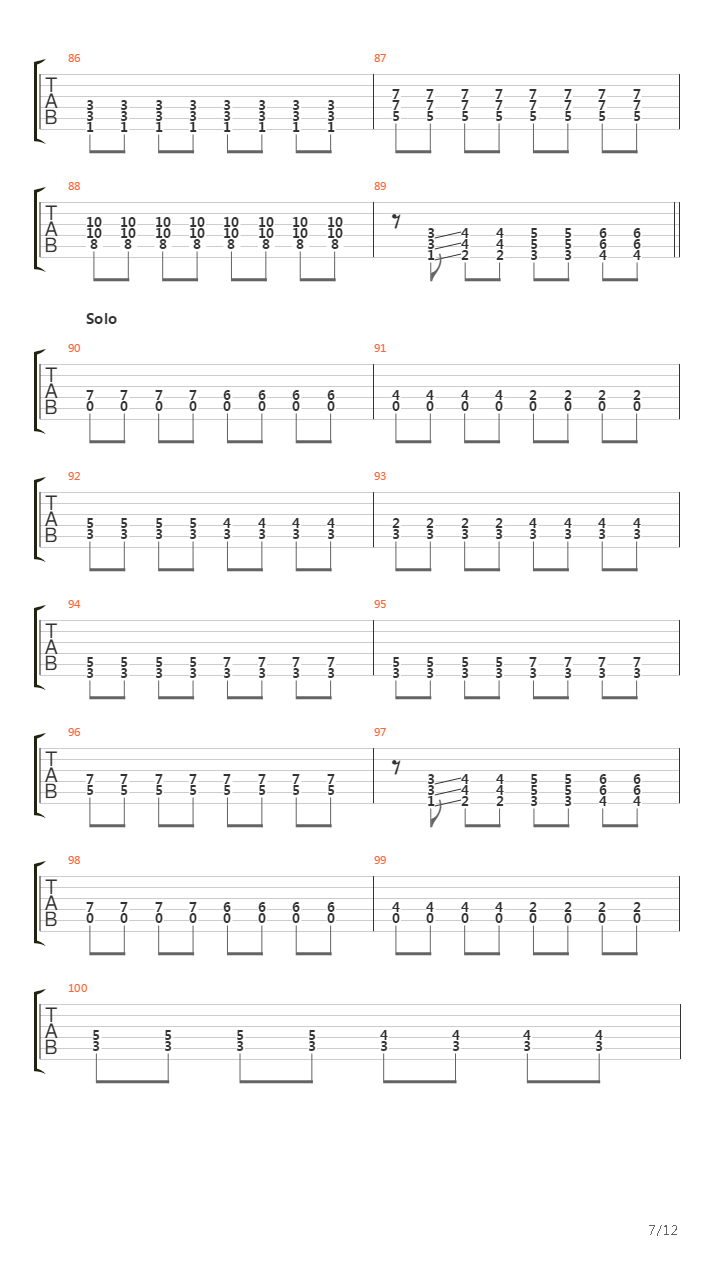 Back And Forth吉他谱