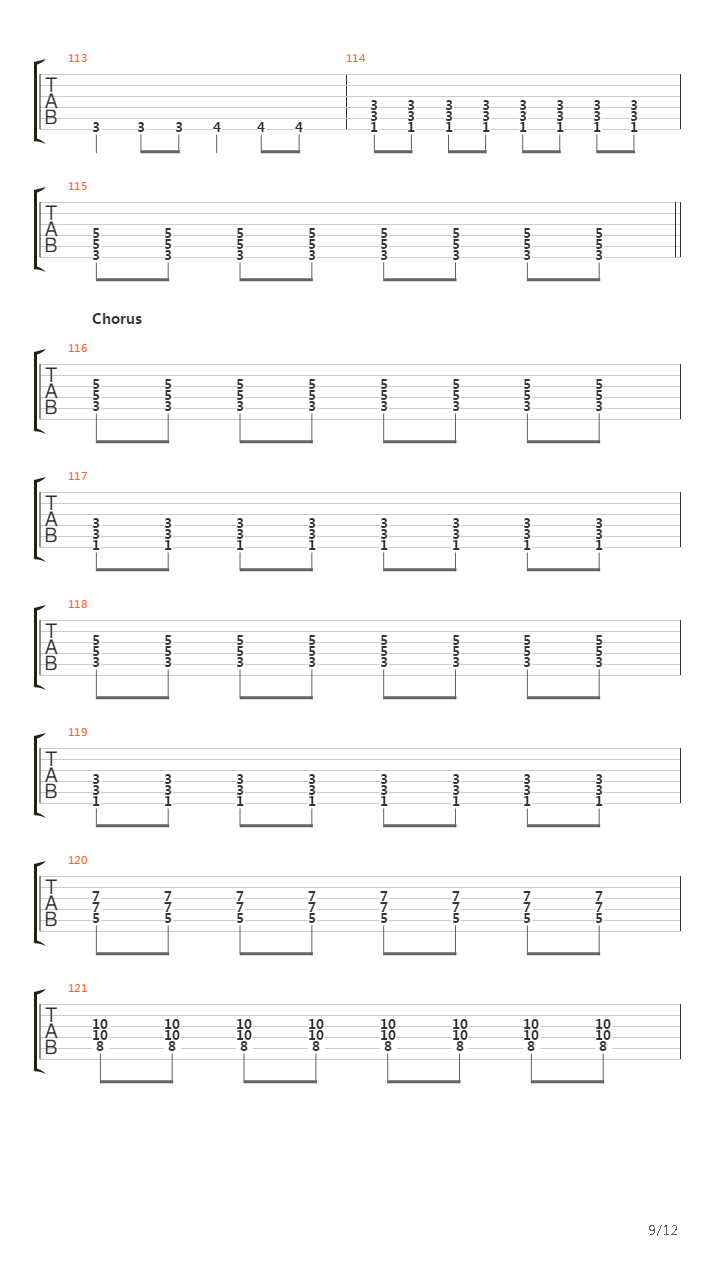 Back And Forth吉他谱