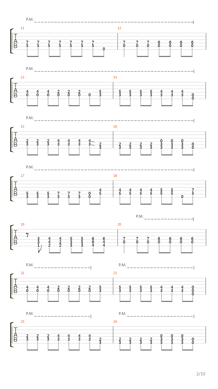 Back And Forth吉他谱