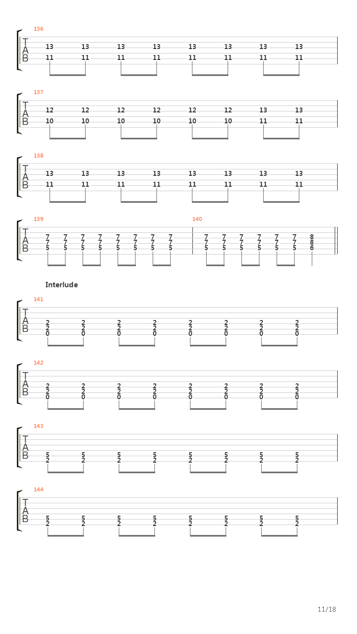 Bridge Burning吉他谱