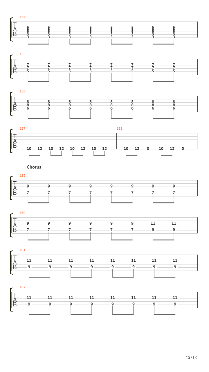 Bridge Burning吉他谱