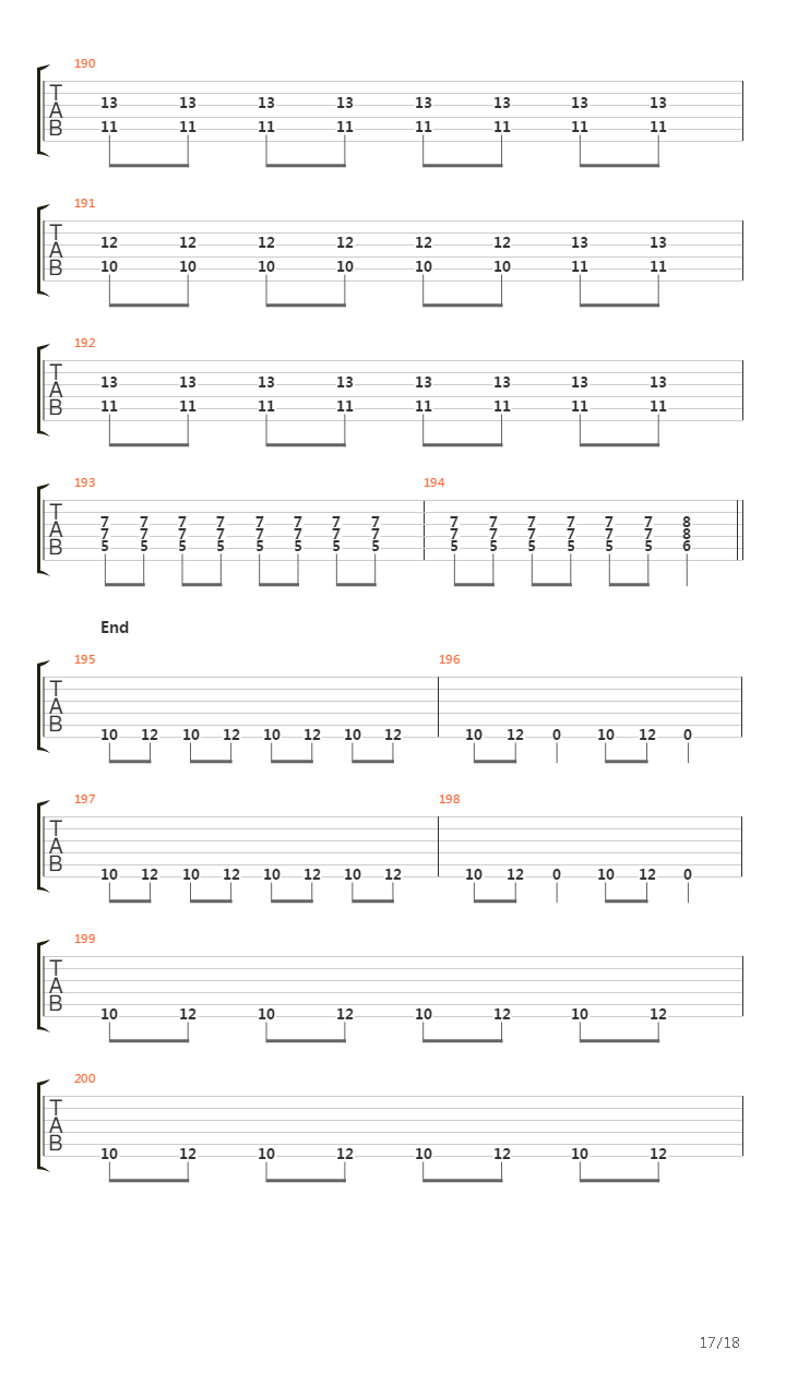 Bridge Burning吉他谱