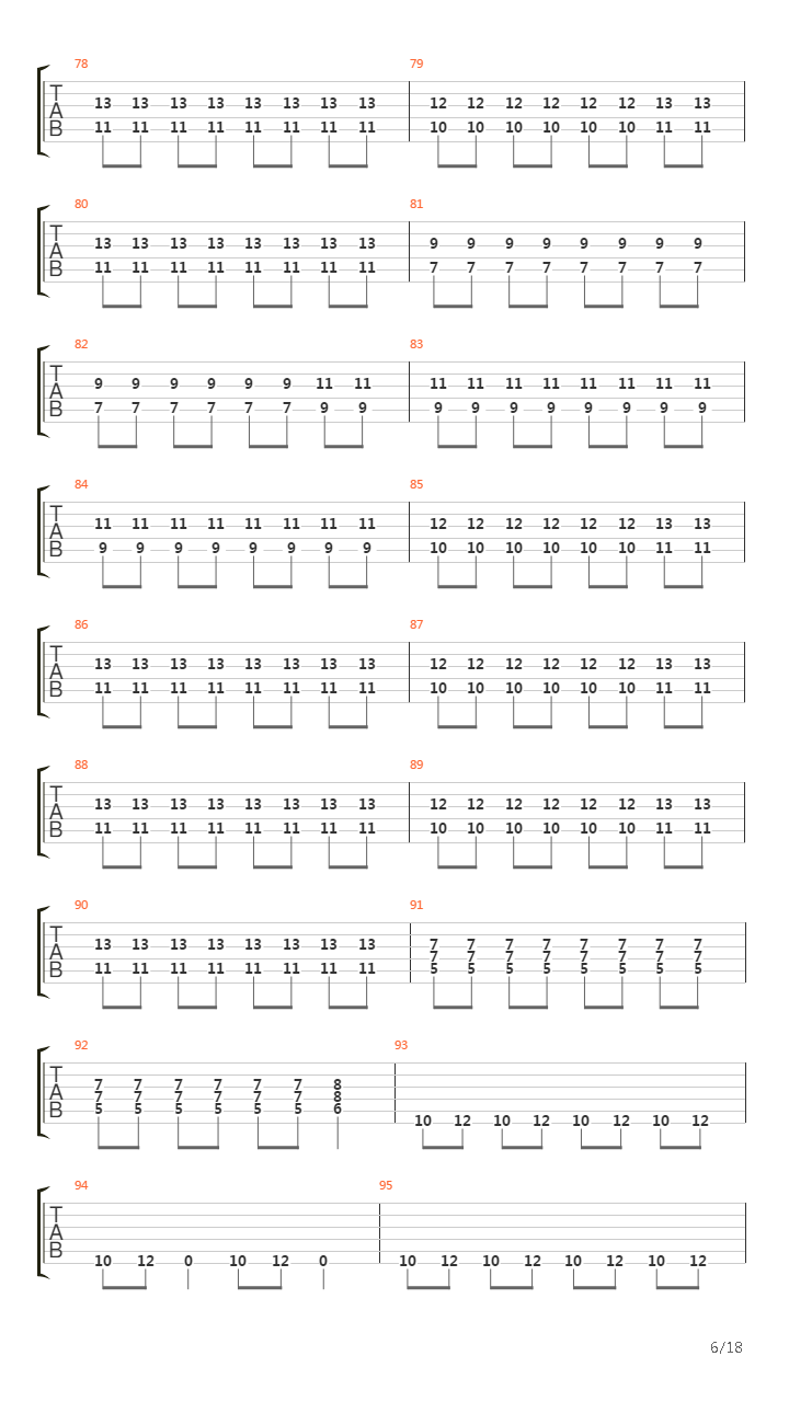 Bridge Burning吉他谱