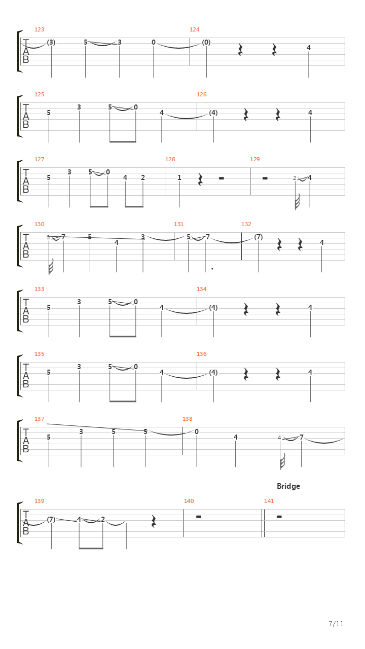 Bridge Burning吉他谱