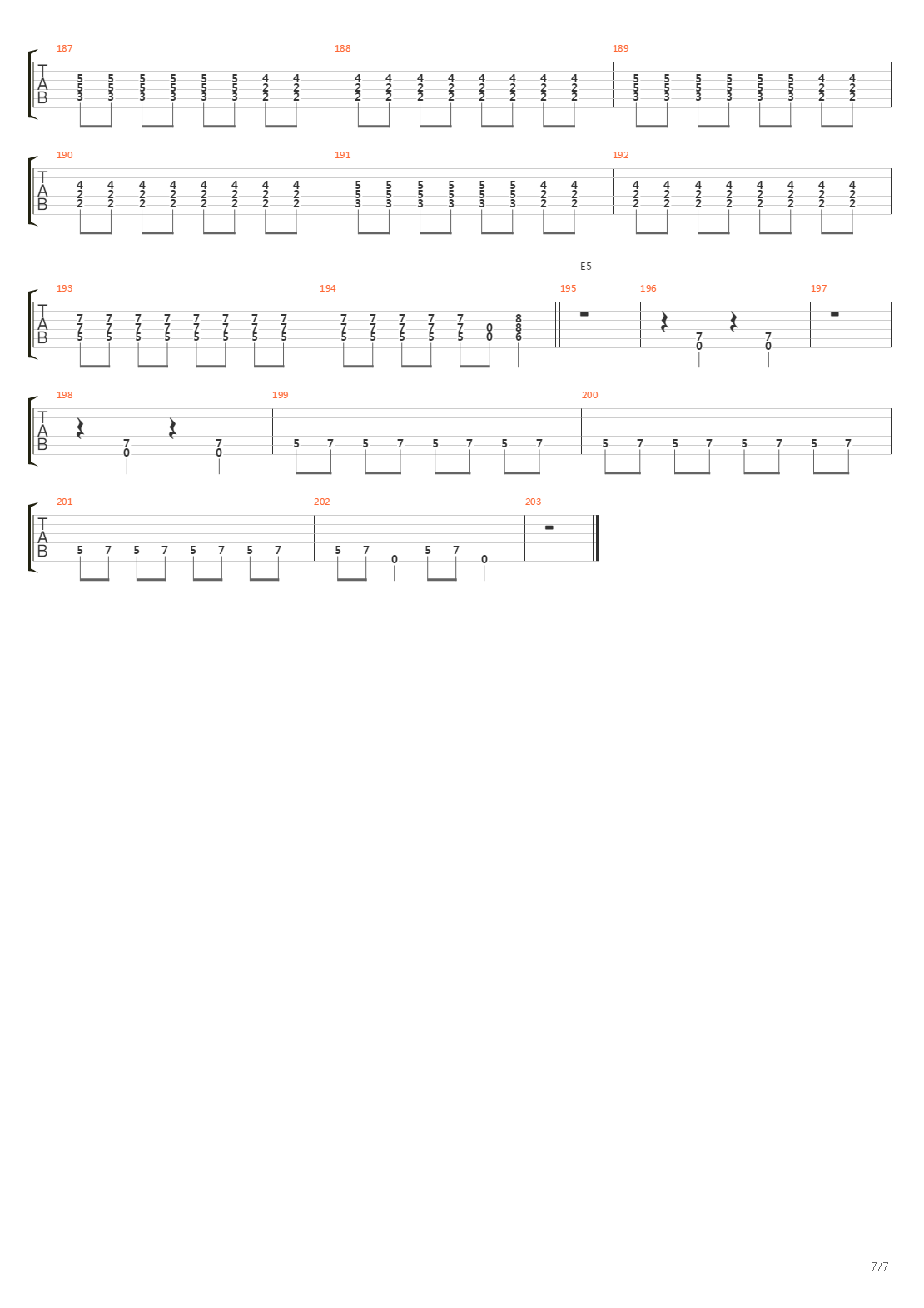 Bridge Burning吉他谱