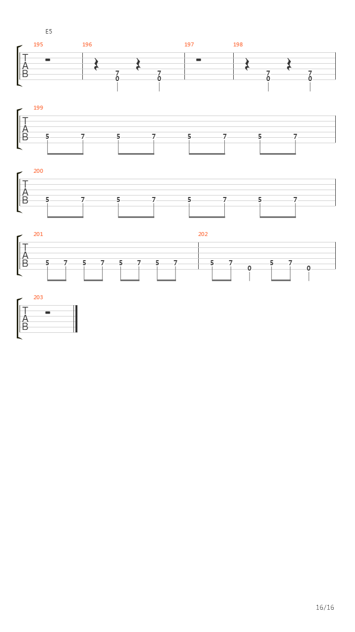 Bridge Burning吉他谱