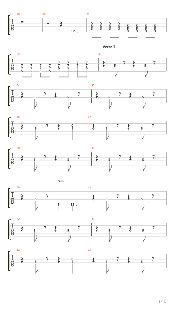 Bridge Burning吉他谱