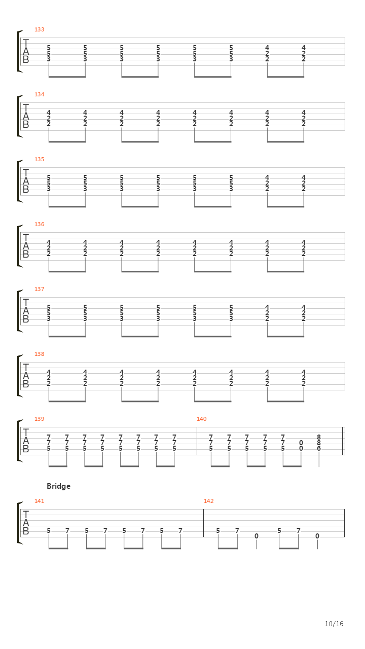 Bridge Burning吉他谱