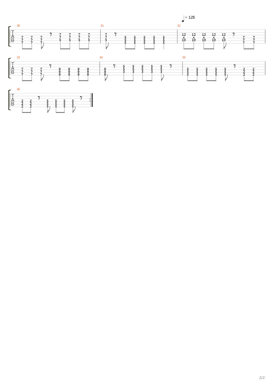 Burn Away吉他谱