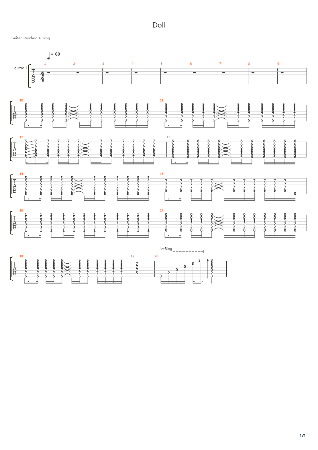 Doll吉他谱