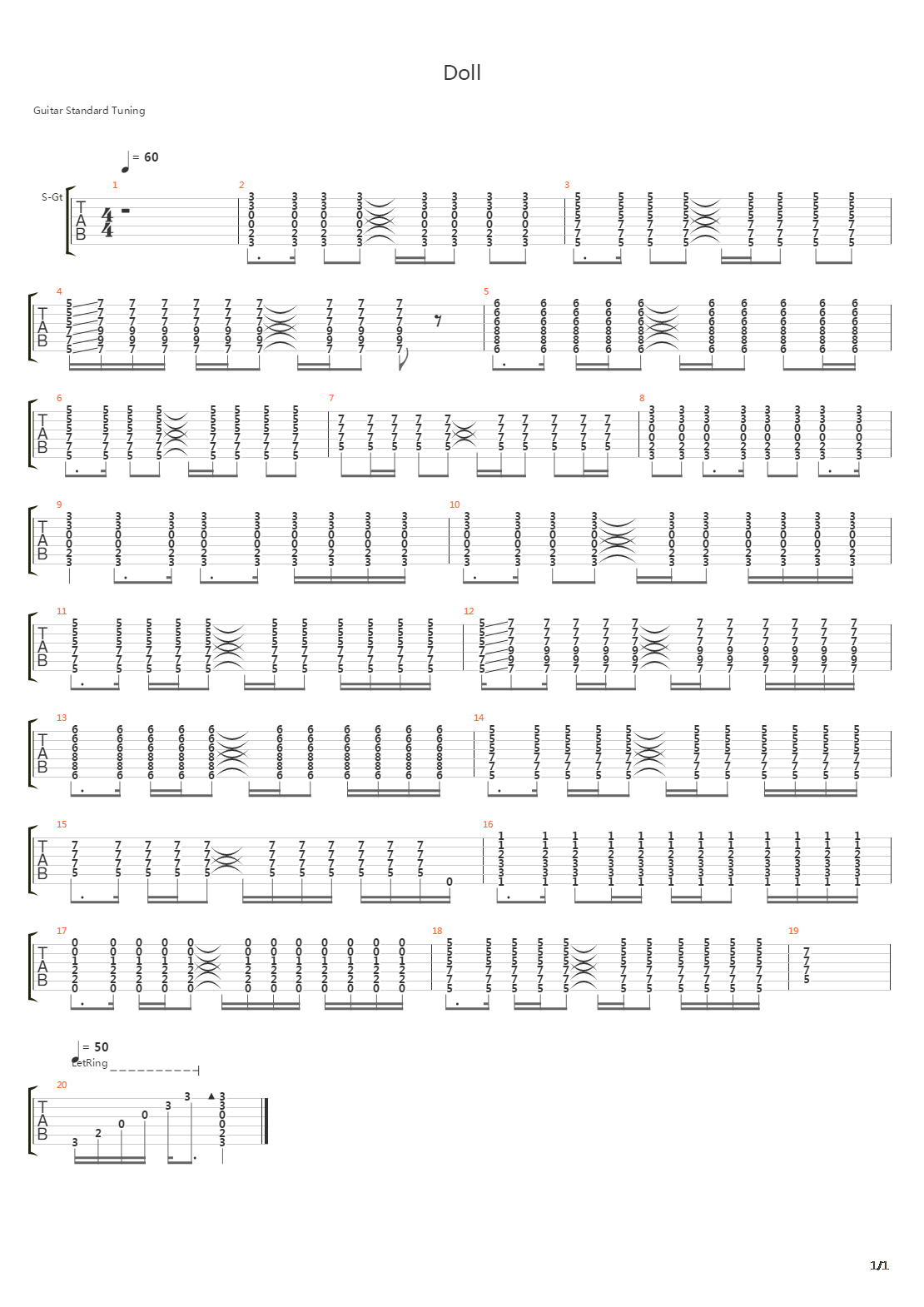 Doll吉他谱