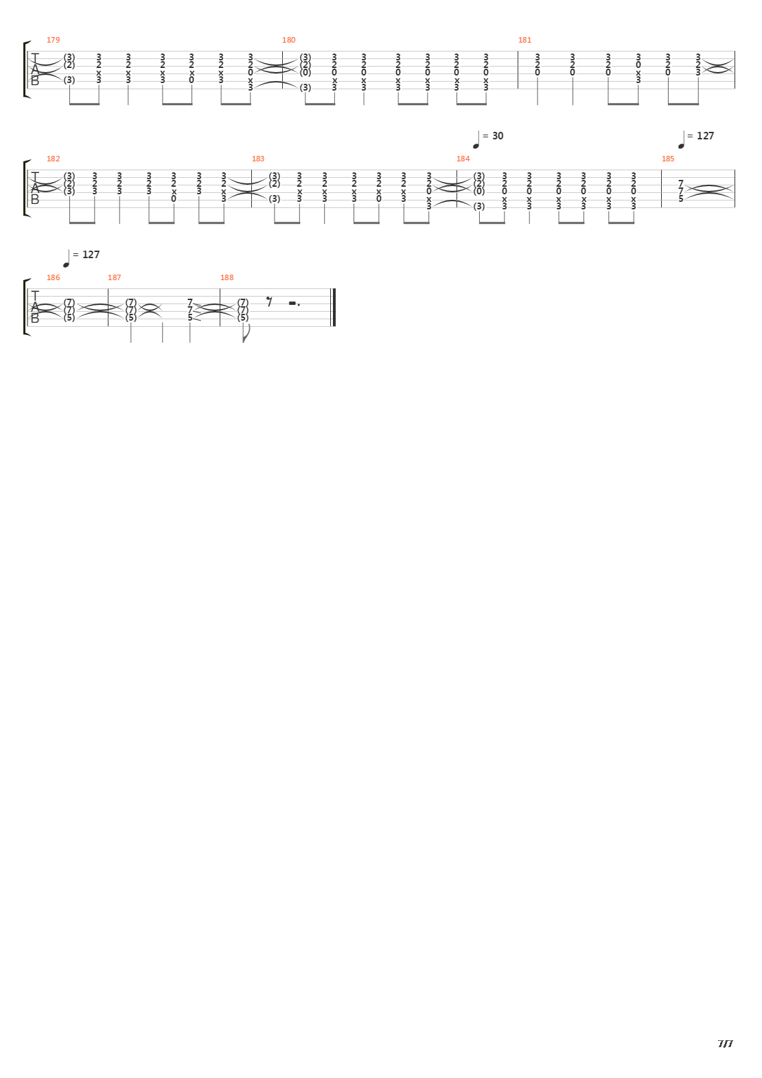 End Over End吉他谱