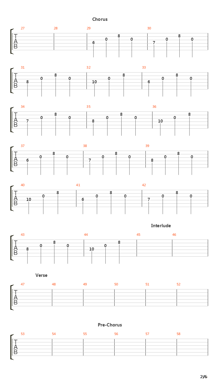 Erase Replace吉他谱