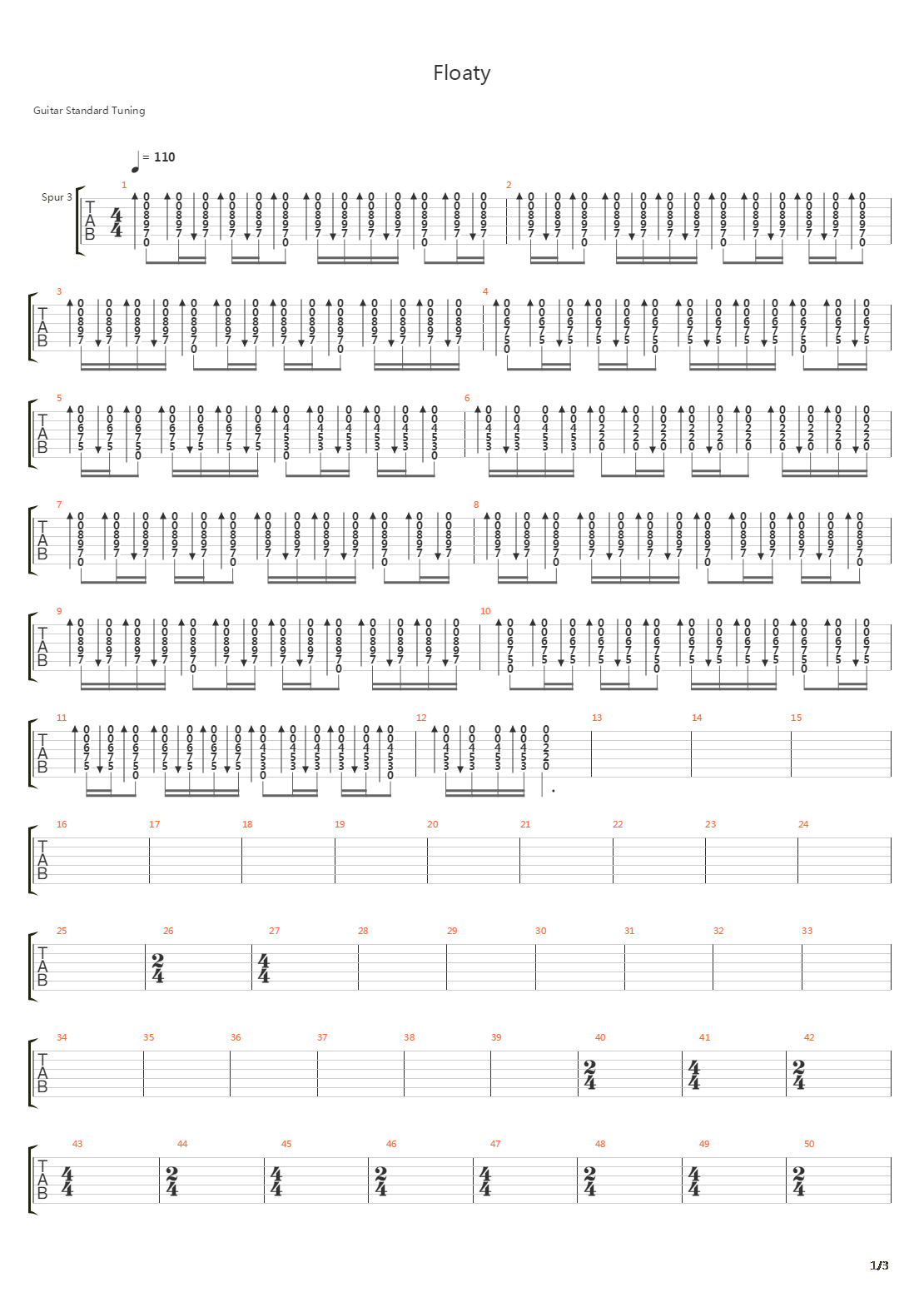 Floaty吉他谱