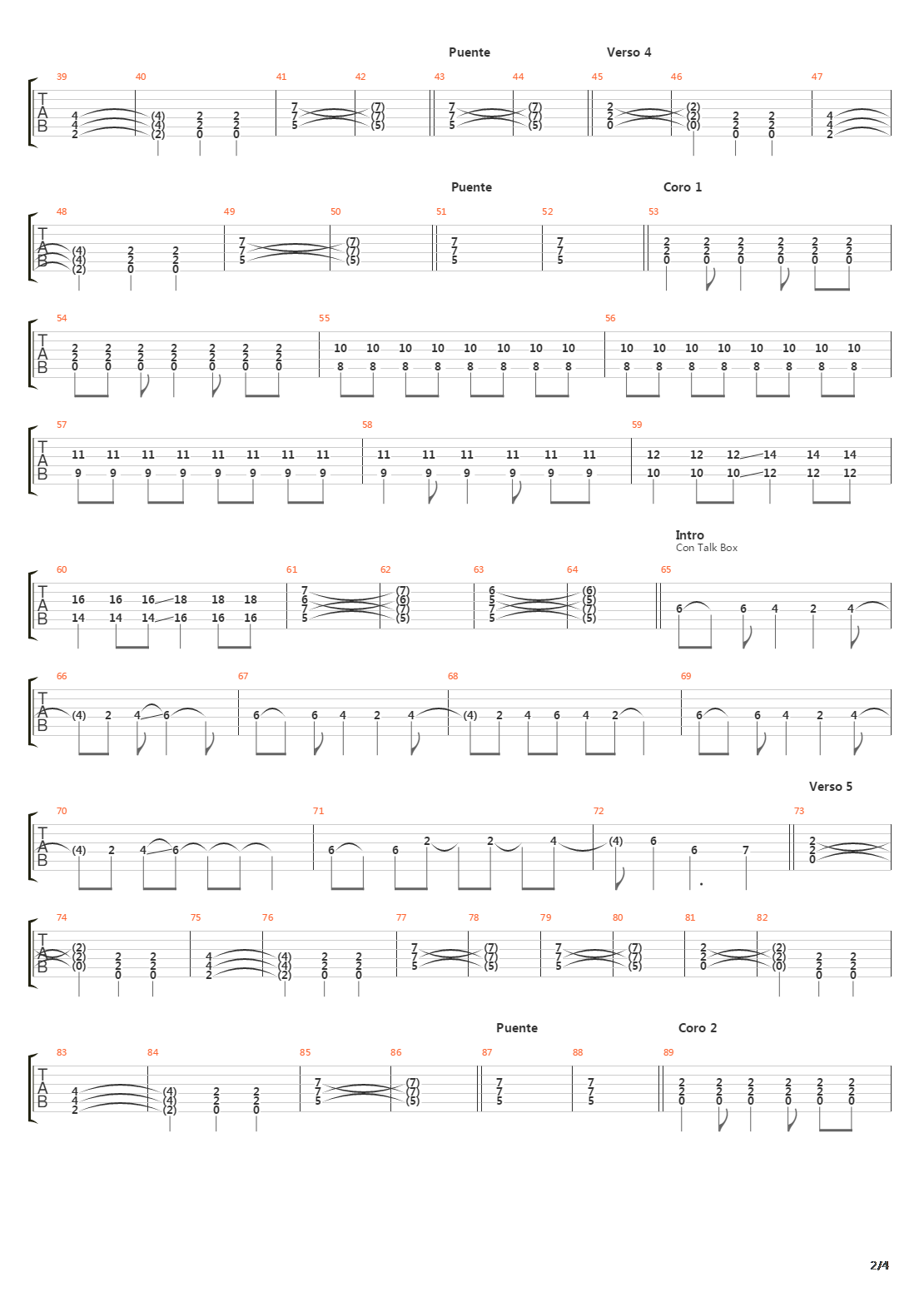 Generator吉他谱