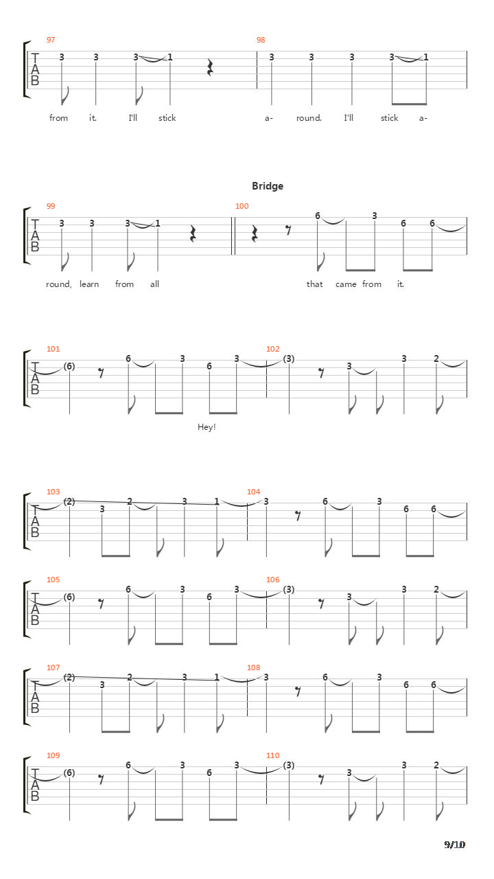 Ill Stick Around吉他谱