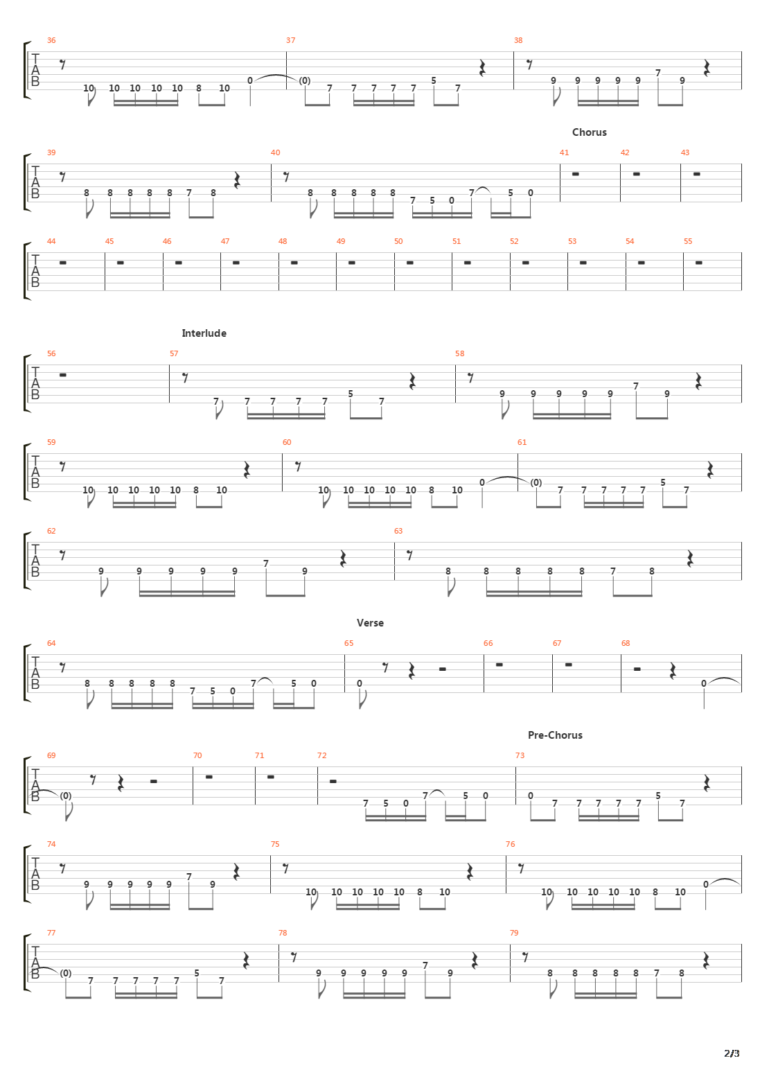 Rope吉他谱