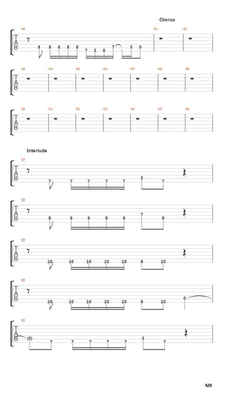 Rope吉他谱