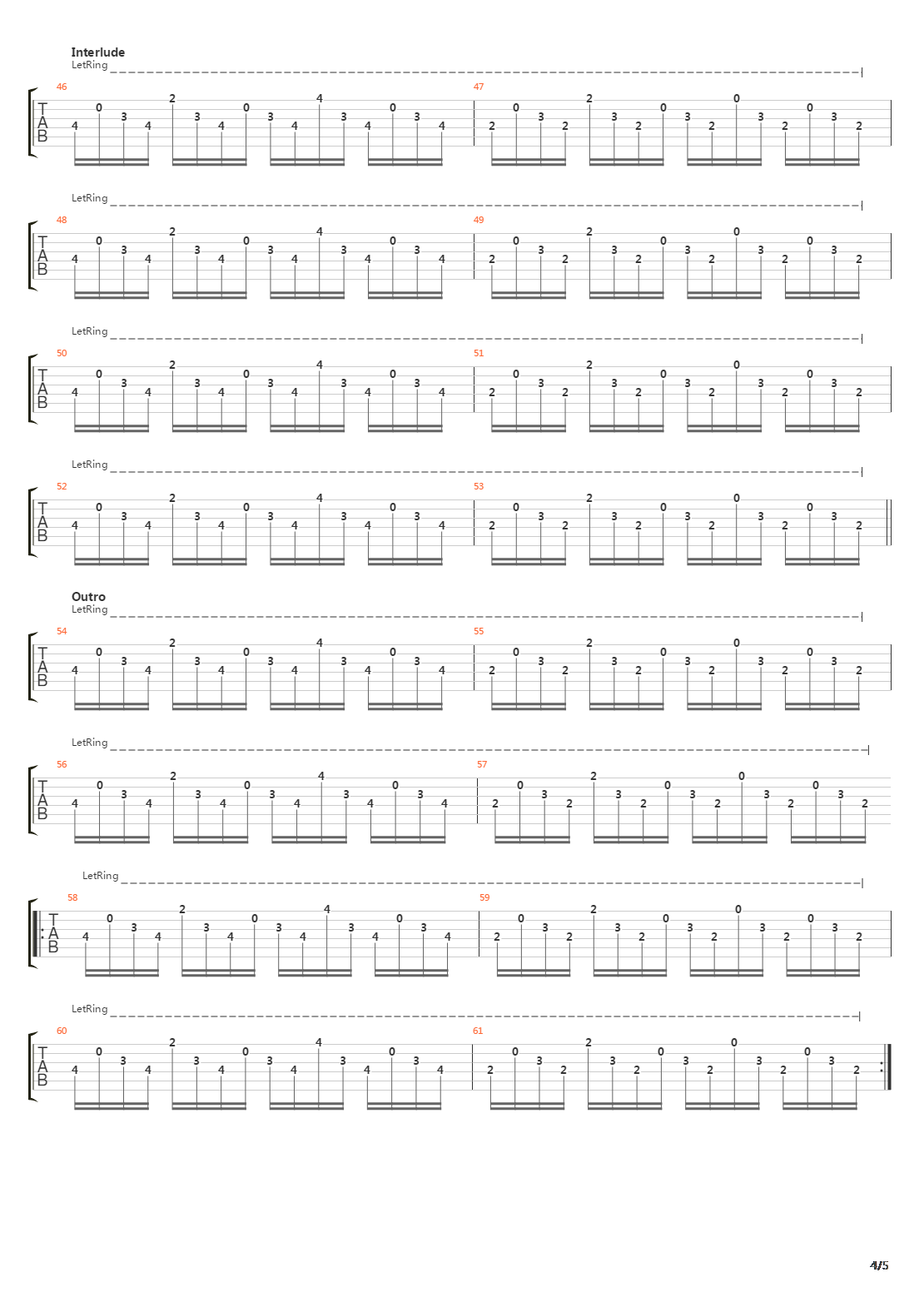 On The Mend吉他谱