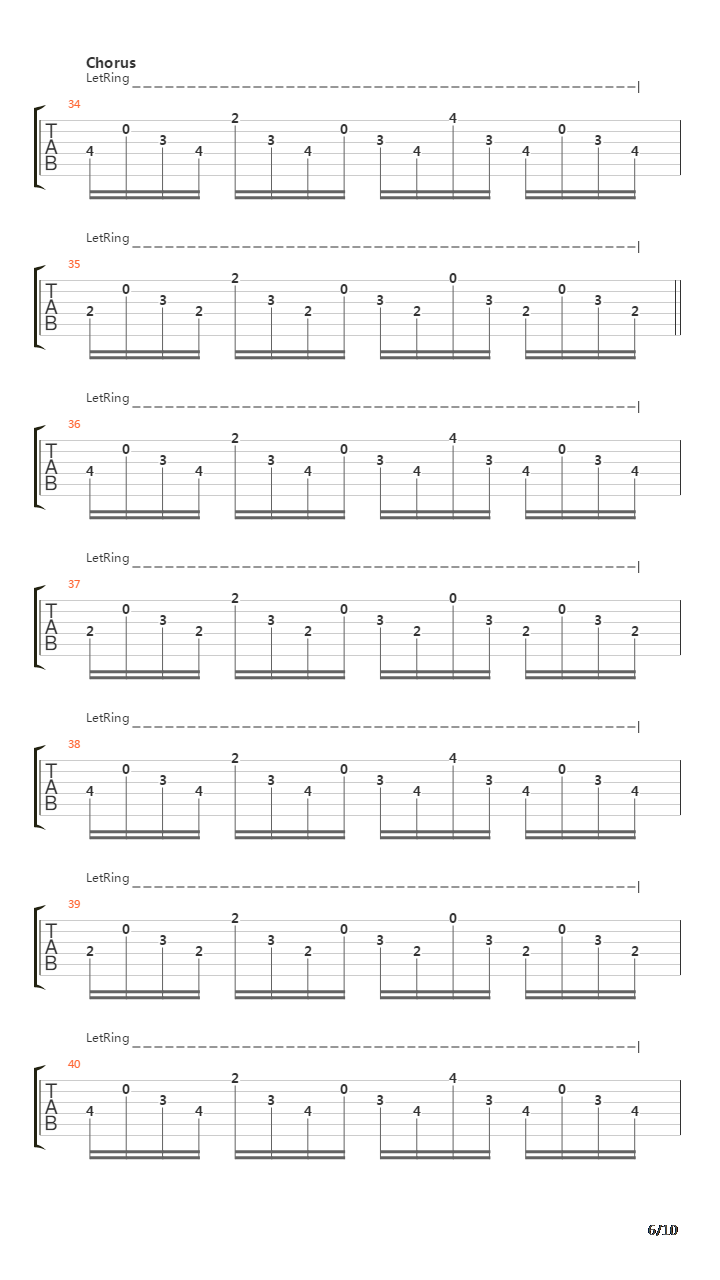 On The Mend吉他谱
