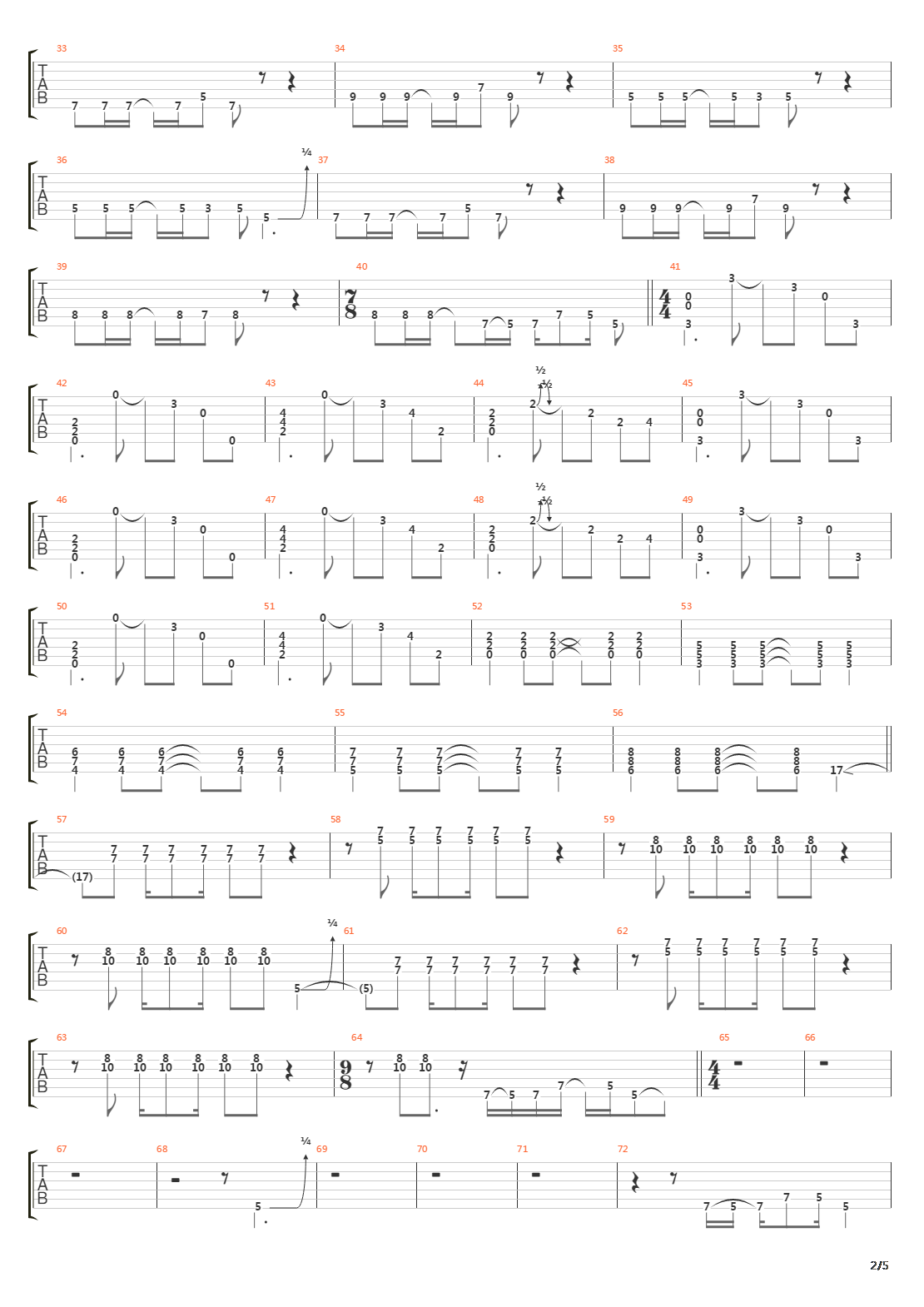 Rope吉他谱