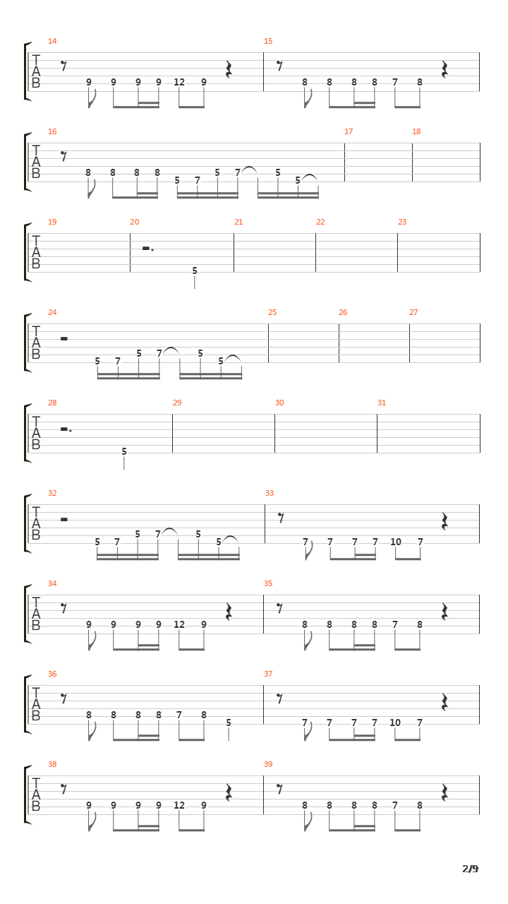 Rope吉他谱