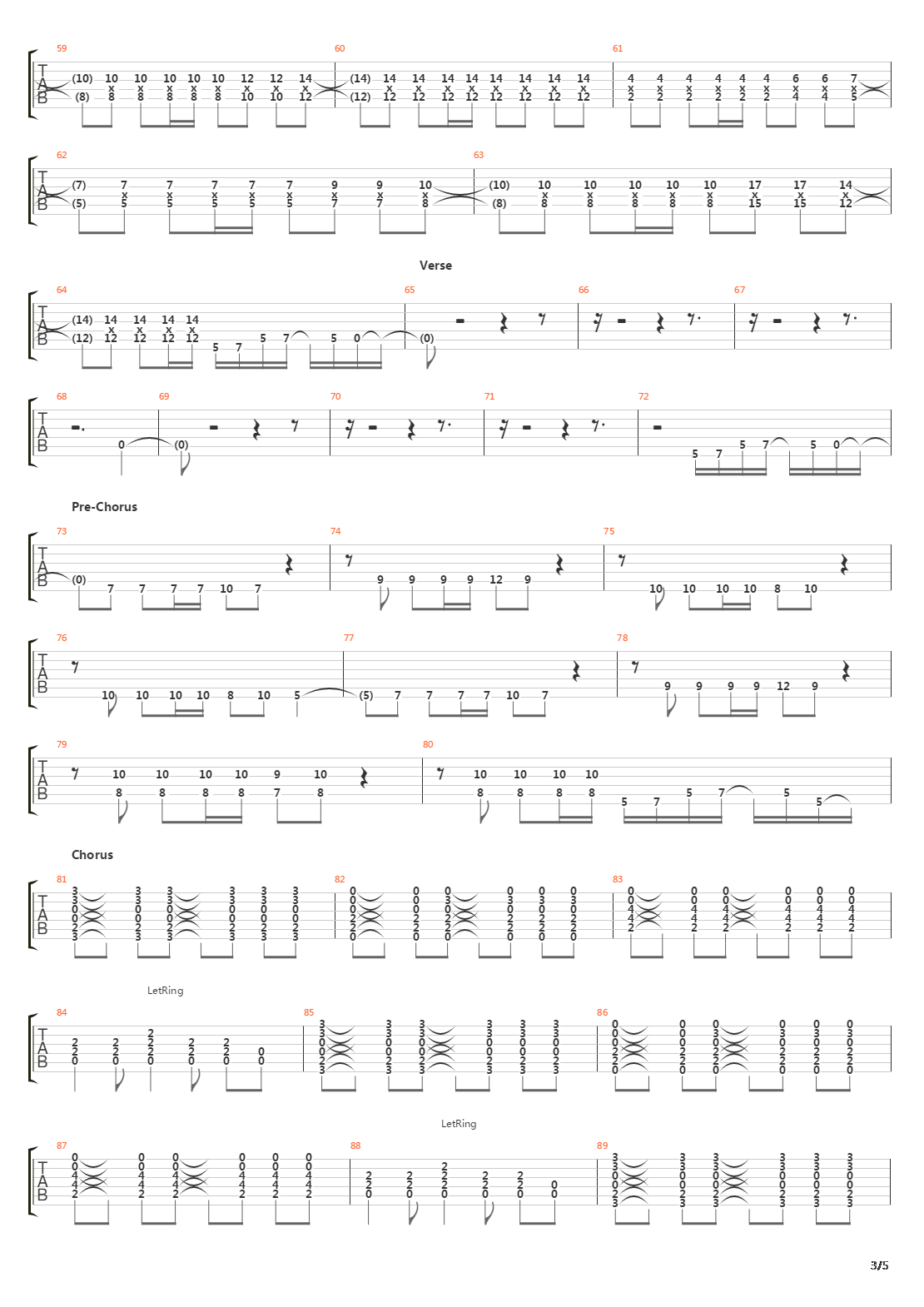 Rope吉他谱