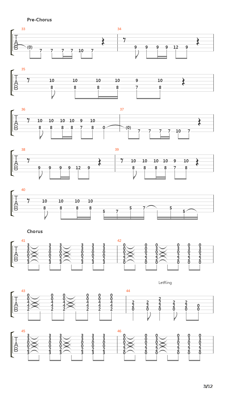 Rope吉他谱