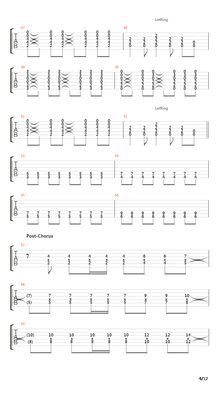 Rope吉他谱