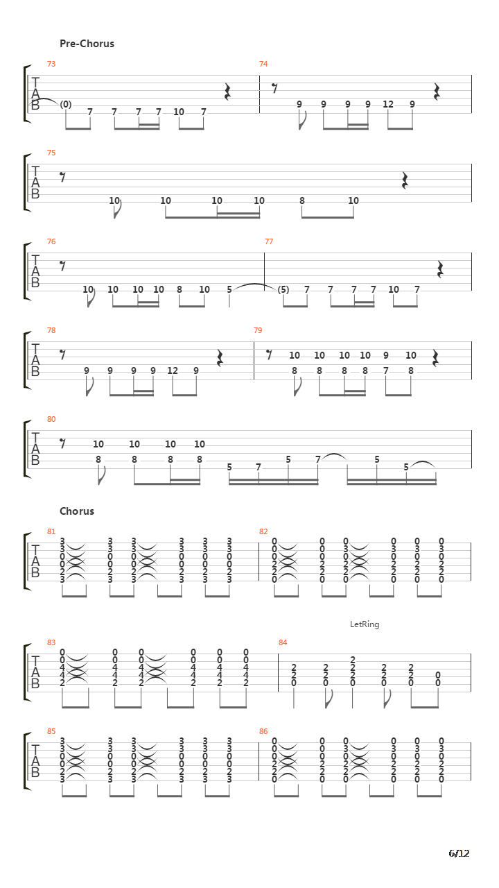 Rope吉他谱