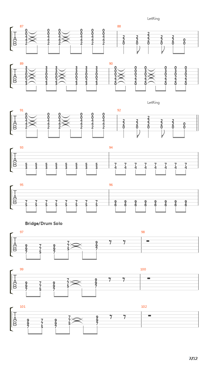 Rope吉他谱