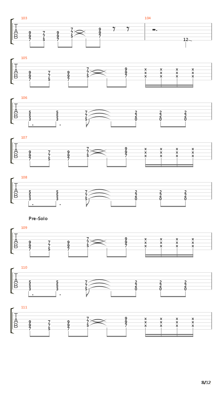 Rope吉他谱