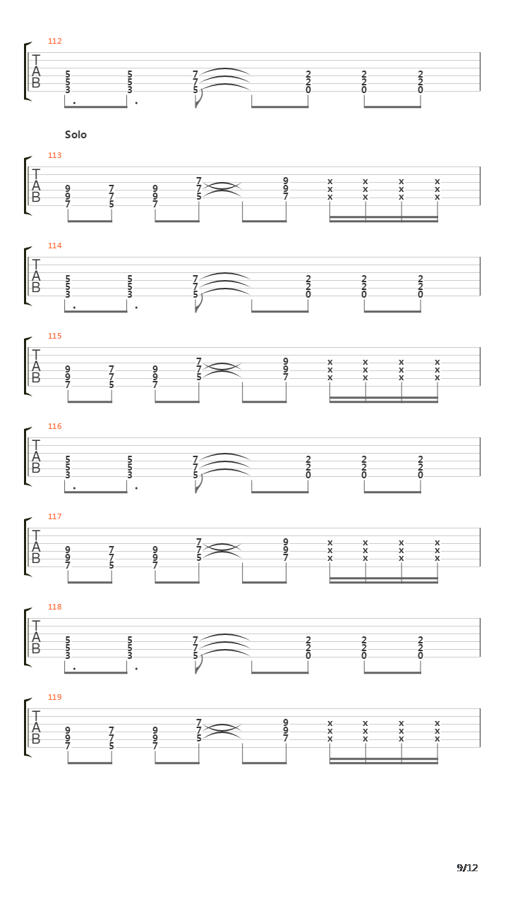 Rope吉他谱