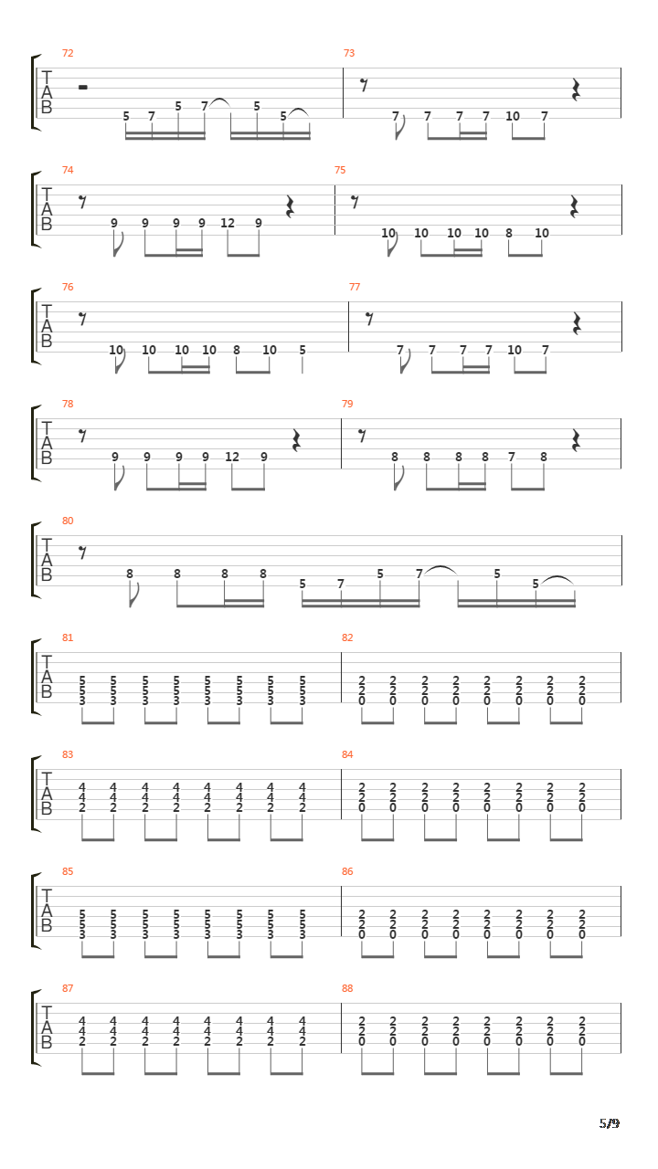 Rope吉他谱