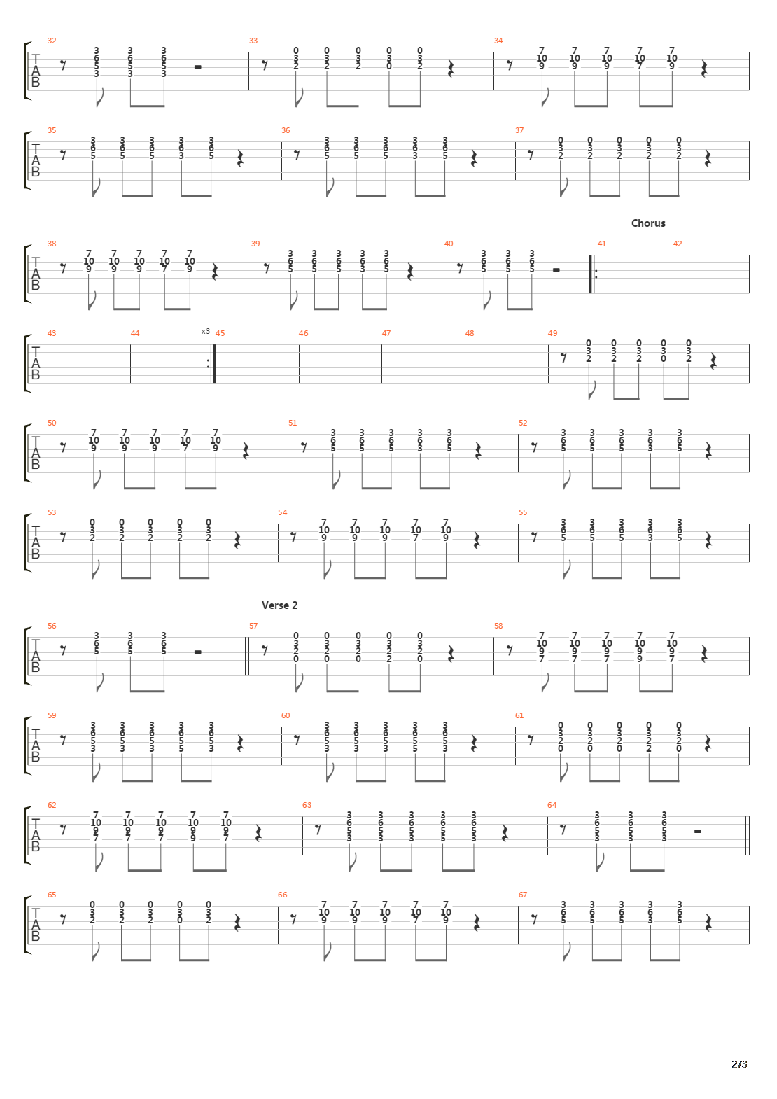 Rope吉他谱