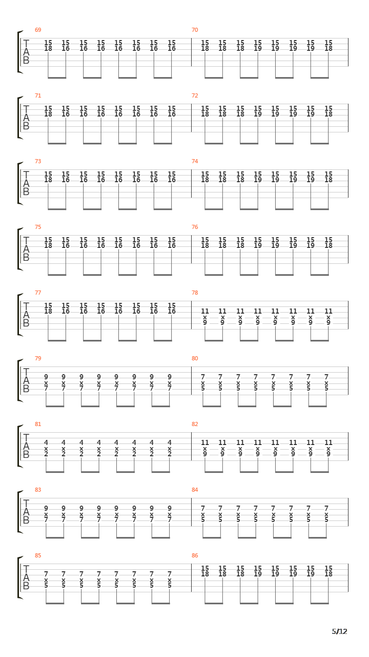 Sign吉他谱