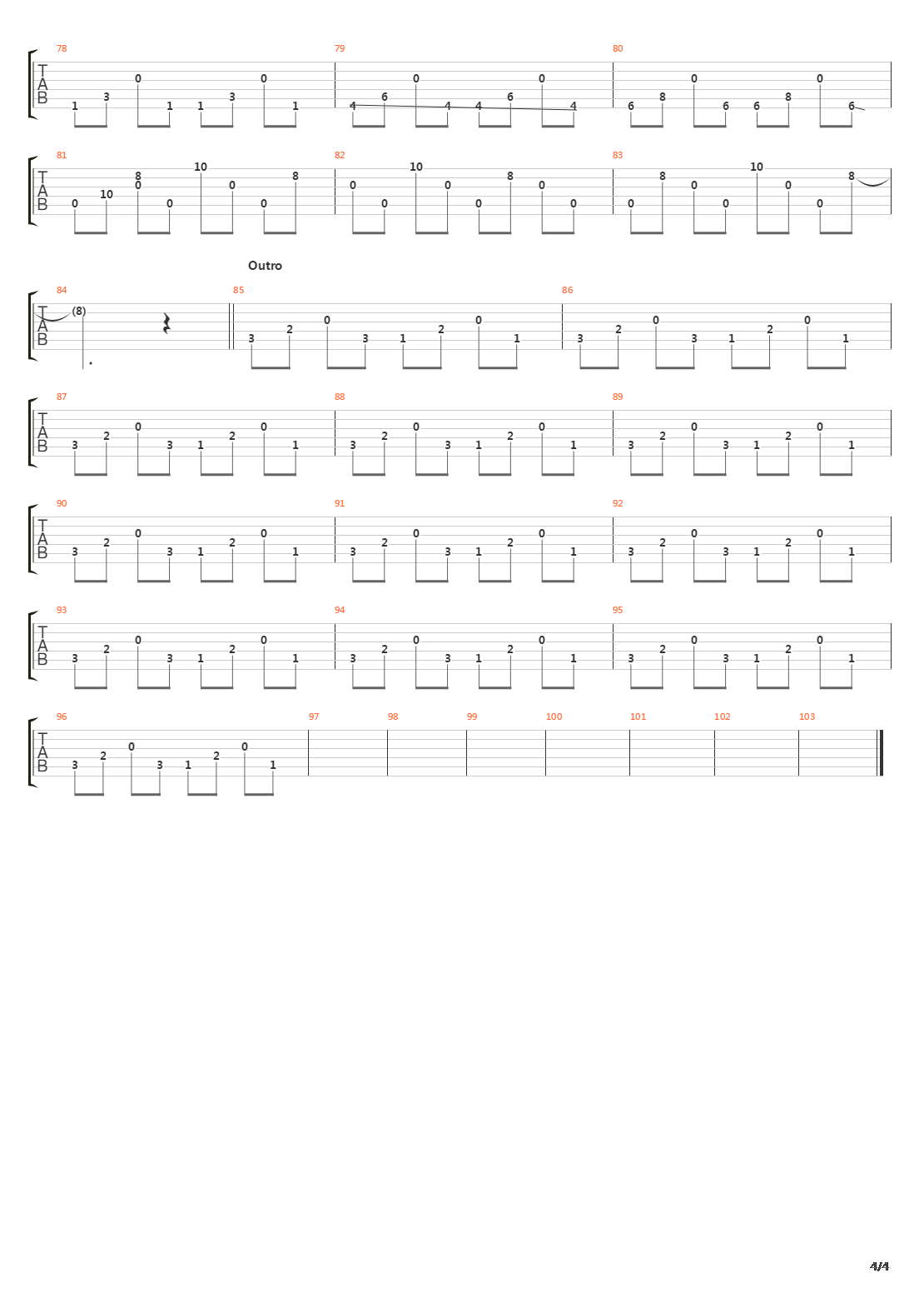 Still吉他谱