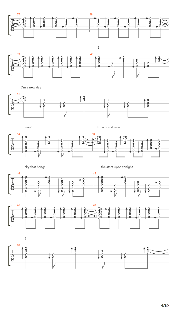 Times Like These吉他谱