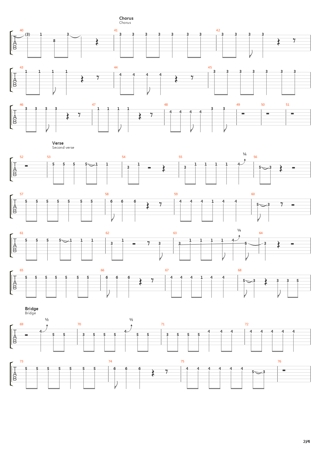 Walking A Line吉他谱