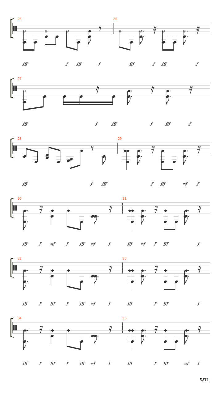 Wattershed吉他谱