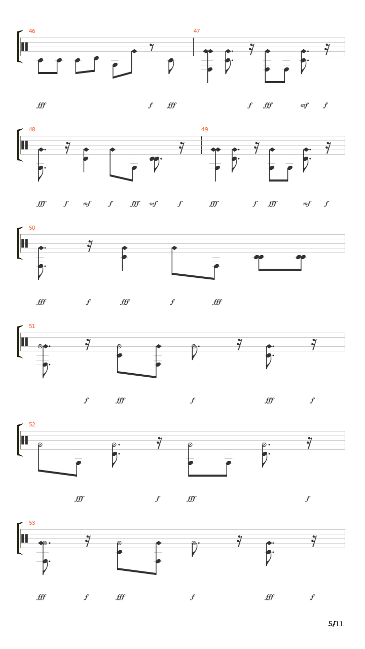 Wattershed吉他谱