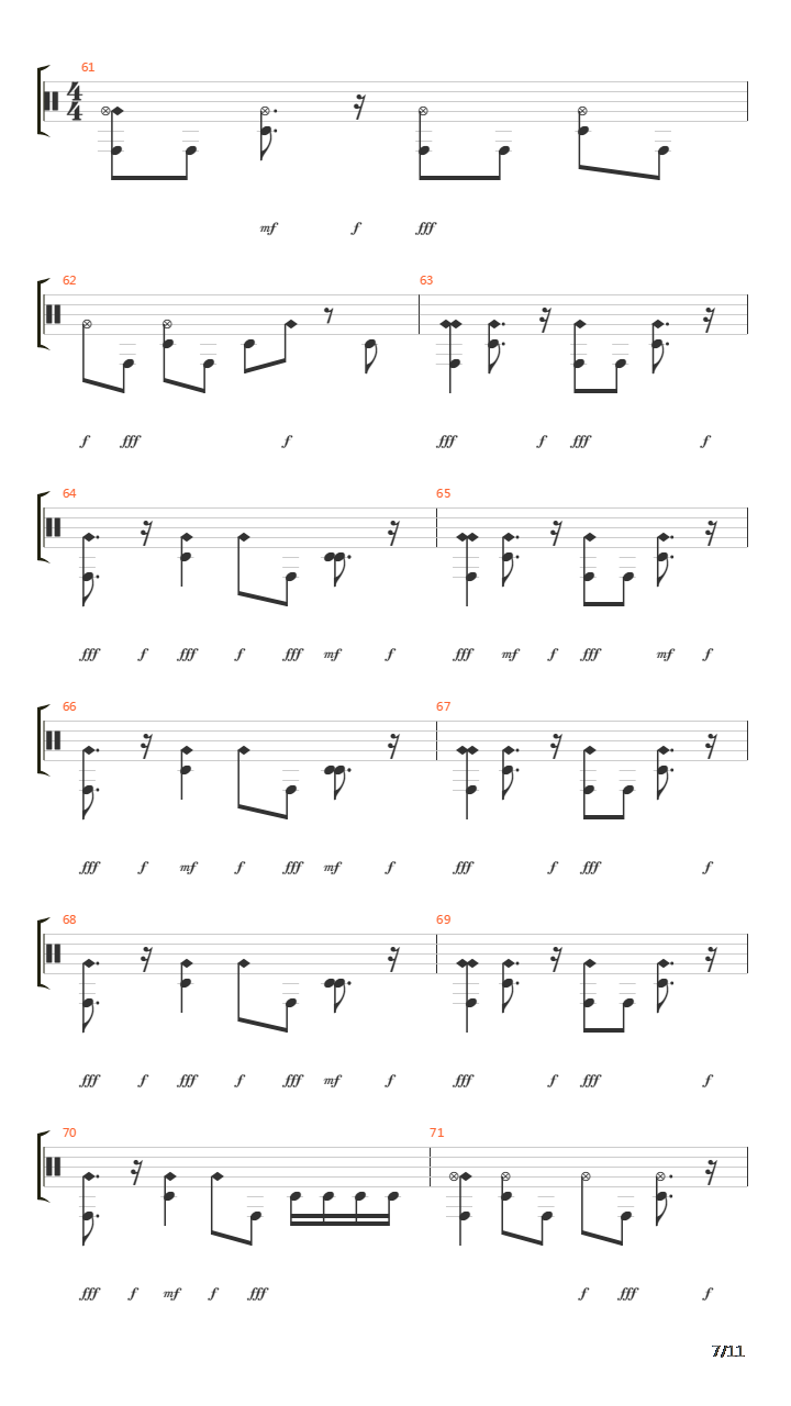 Wattershed吉他谱